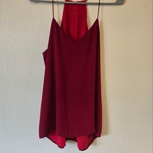 Express Red Tank top Blouse Sz L
